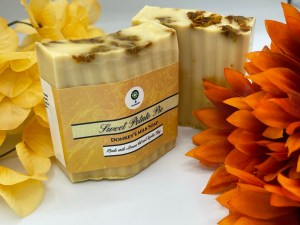 Sweet Potato Pie Donkey’s Milk Soap made with Arnica Oil by Creation101